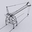 3d crane port model