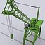3d crane port model