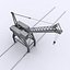 3d crane port model