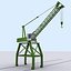 3d crane port model