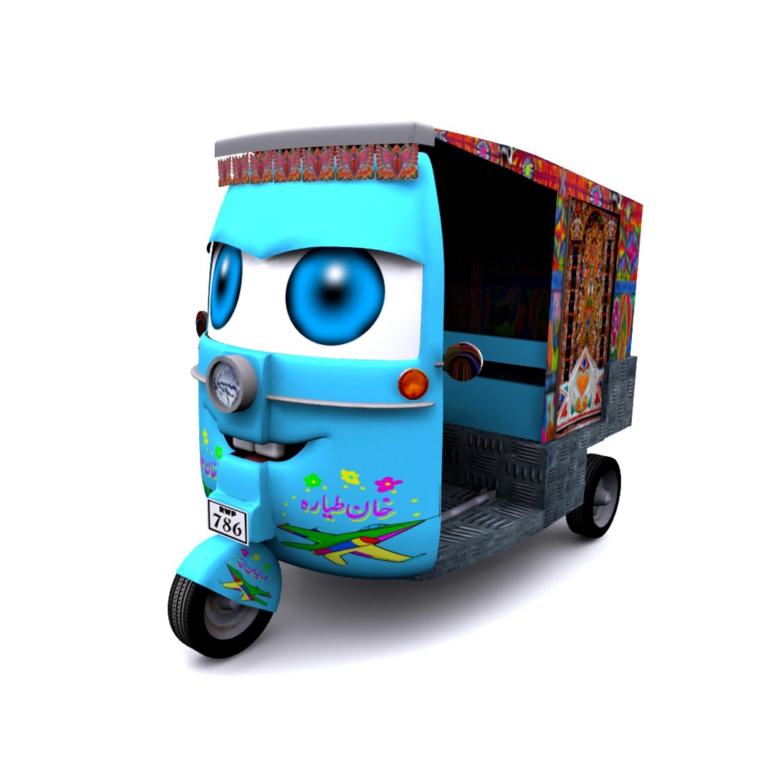 Rikshaw Character Concept 3D - TurboSquid 1205863