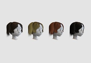 hairstyle in 4 colors