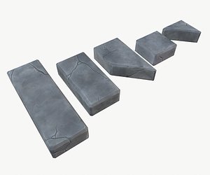 cartoon stone borders model