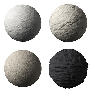 Rock Stone Wall Set 04