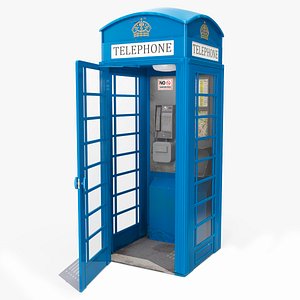 London Phone Booth Blue
