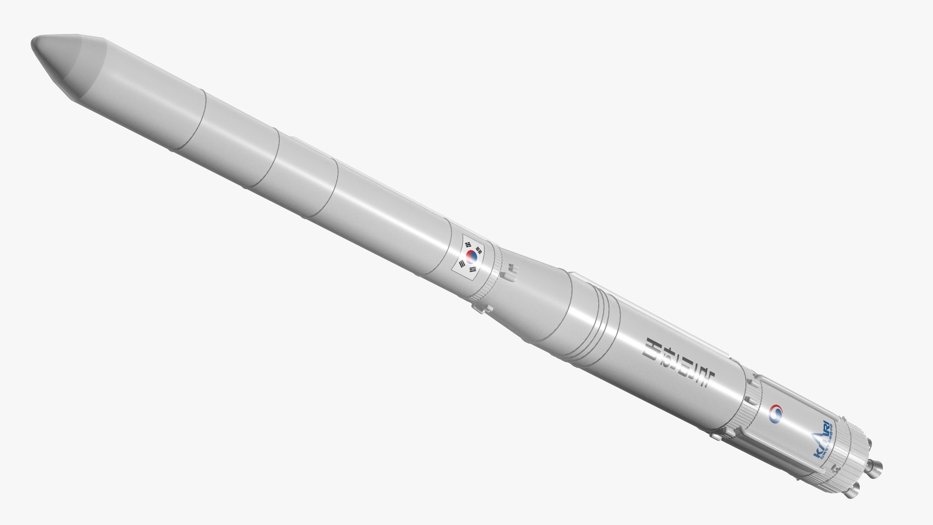 South Korean Rocket KSLV II Nuri 3D model preview