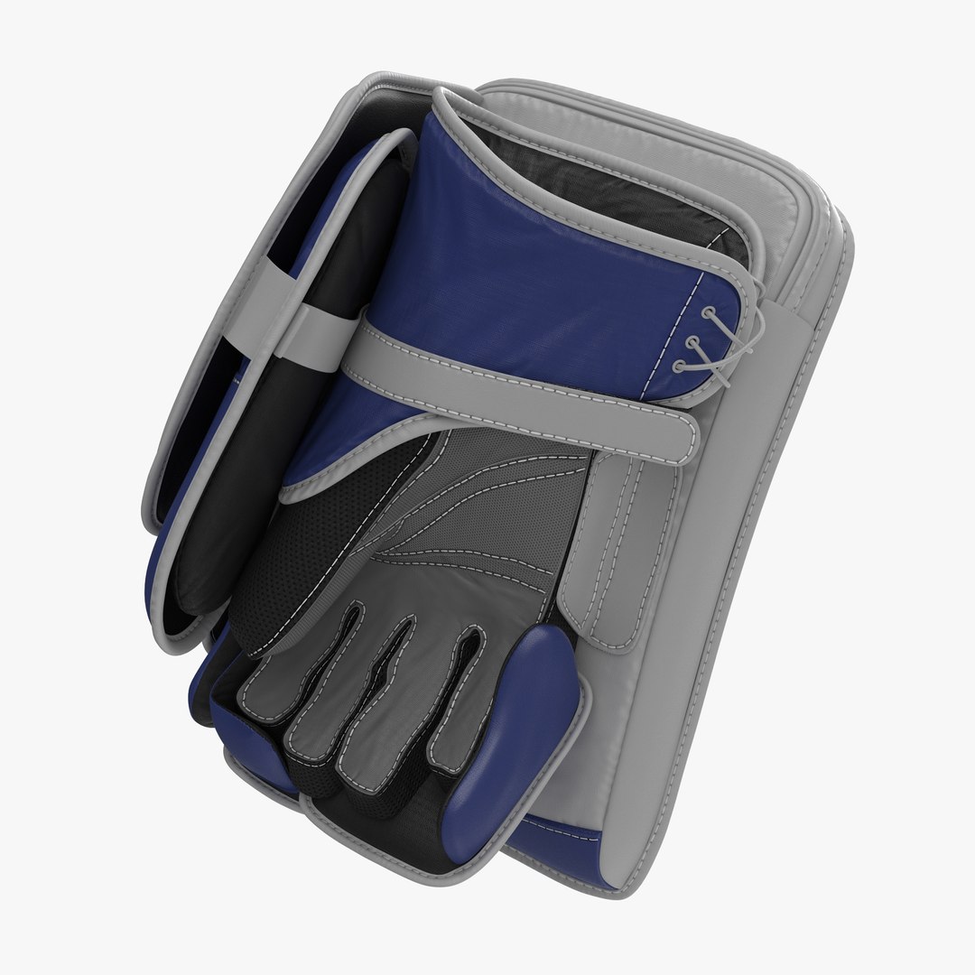 Hockey Goalie Blocker Generic 3D Model 3D model preview