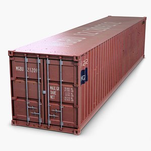 3d container modeled