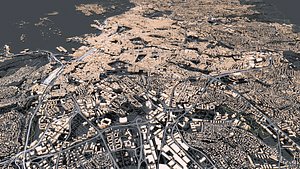 3D Cityscape Oslo Norway