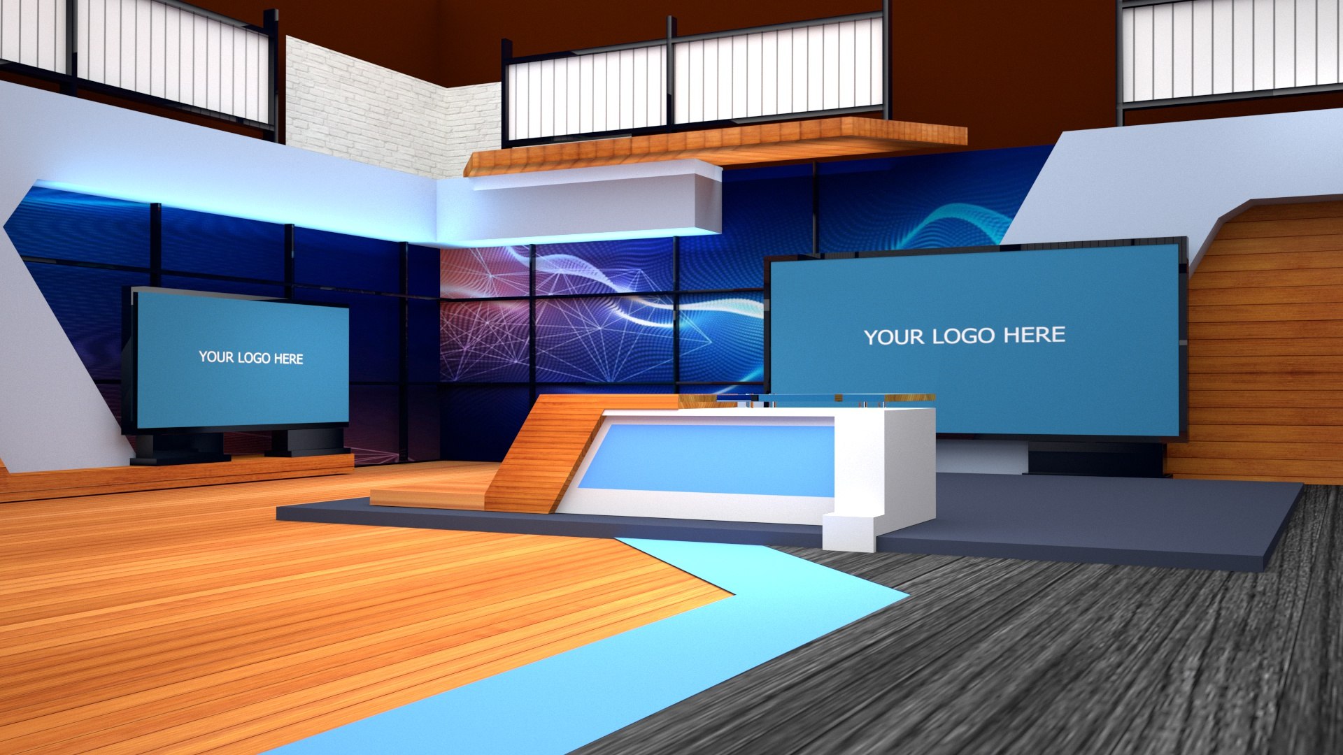 Virtual Studio Set 3D Model - TurboSquid 1737912
