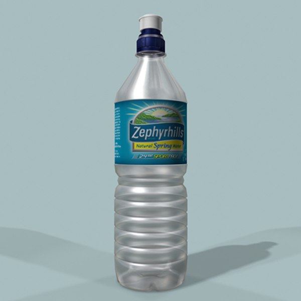 zephyrhills water bottle 3d model