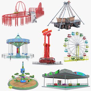 3D Amusement Park Collection