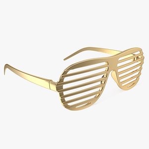 Shutter Shades Gold Glasses