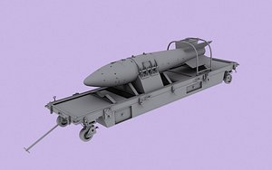 rn-28 russian tactical nuclear bomb 3d model