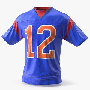Blue Football Jersey 3D