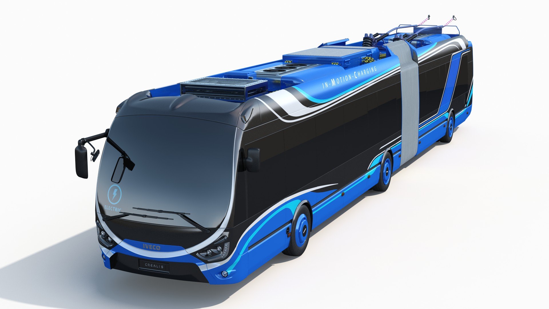 Iveco Crealis Trolleybus Simple Interior 3D model preview