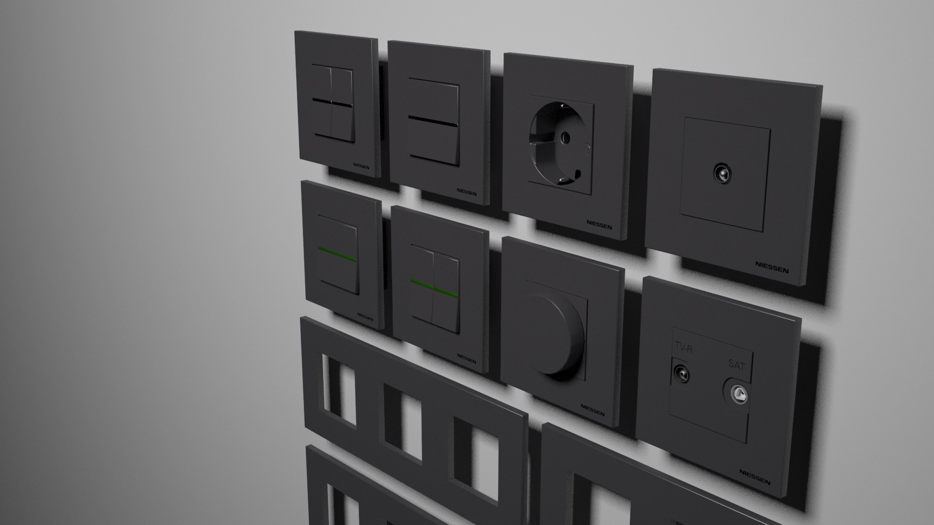 Switches Abb Zenit 3D Model - TurboSquid 1362509
