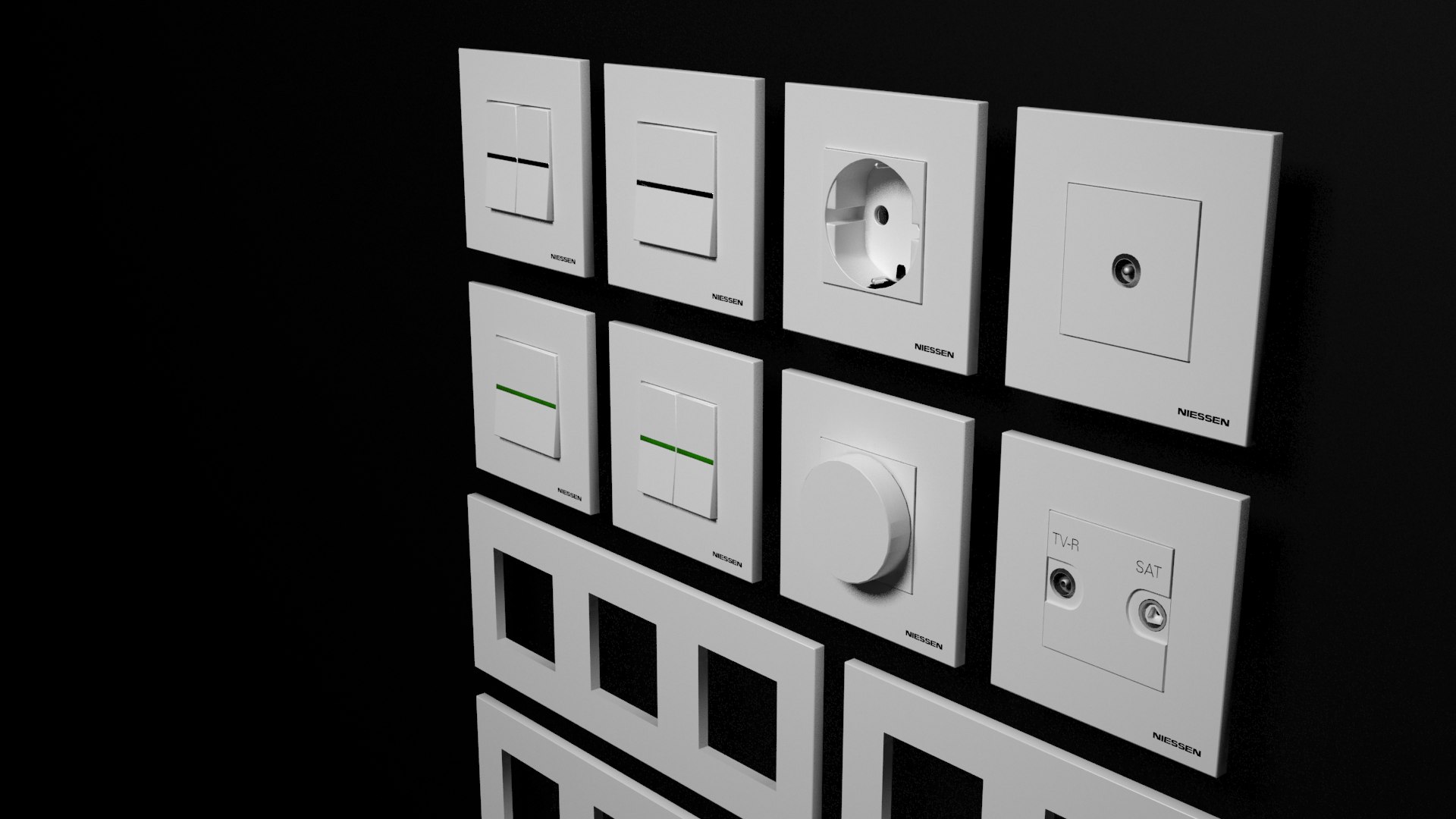 Switches Abb Zenit 3D Model - TurboSquid 1362509