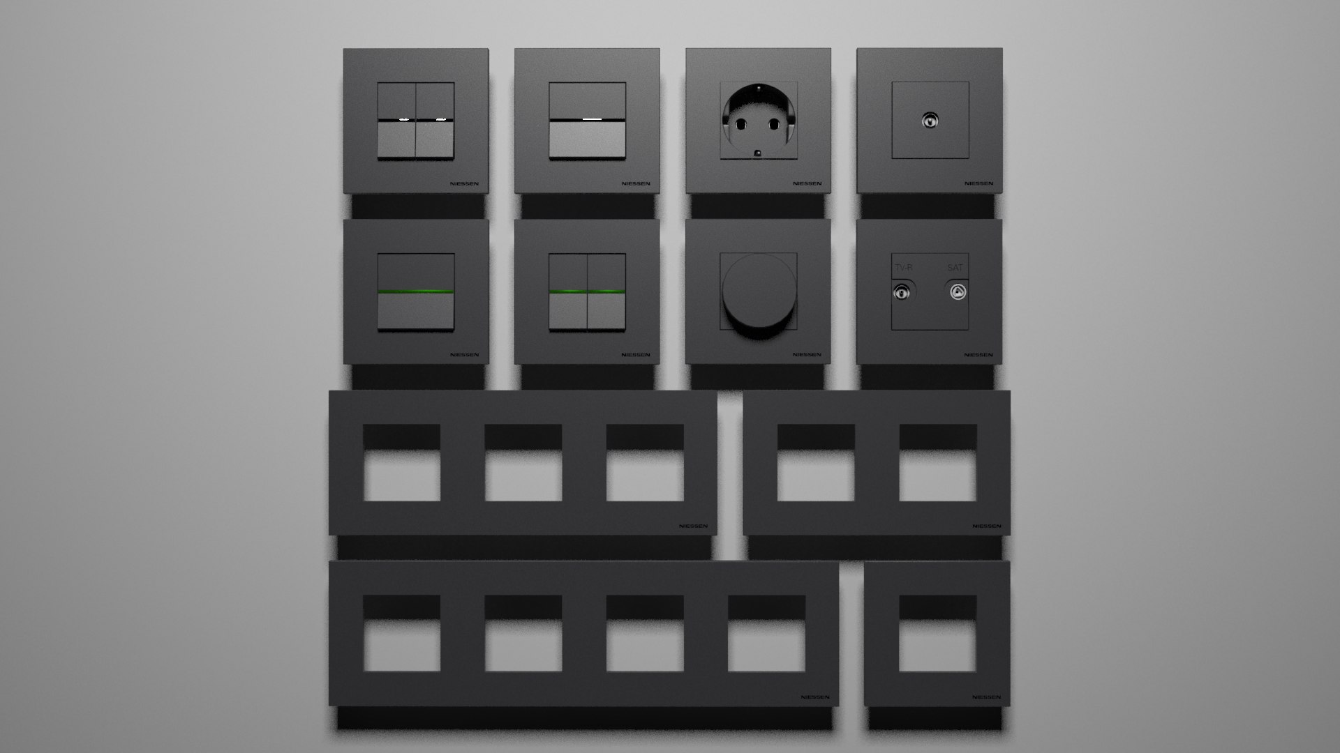 Switches Abb Zenit 3D Model - TurboSquid 1362509
