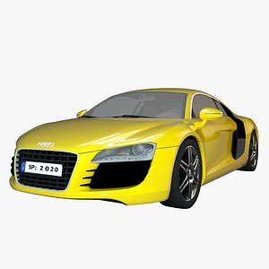 audi r8 car 3D model