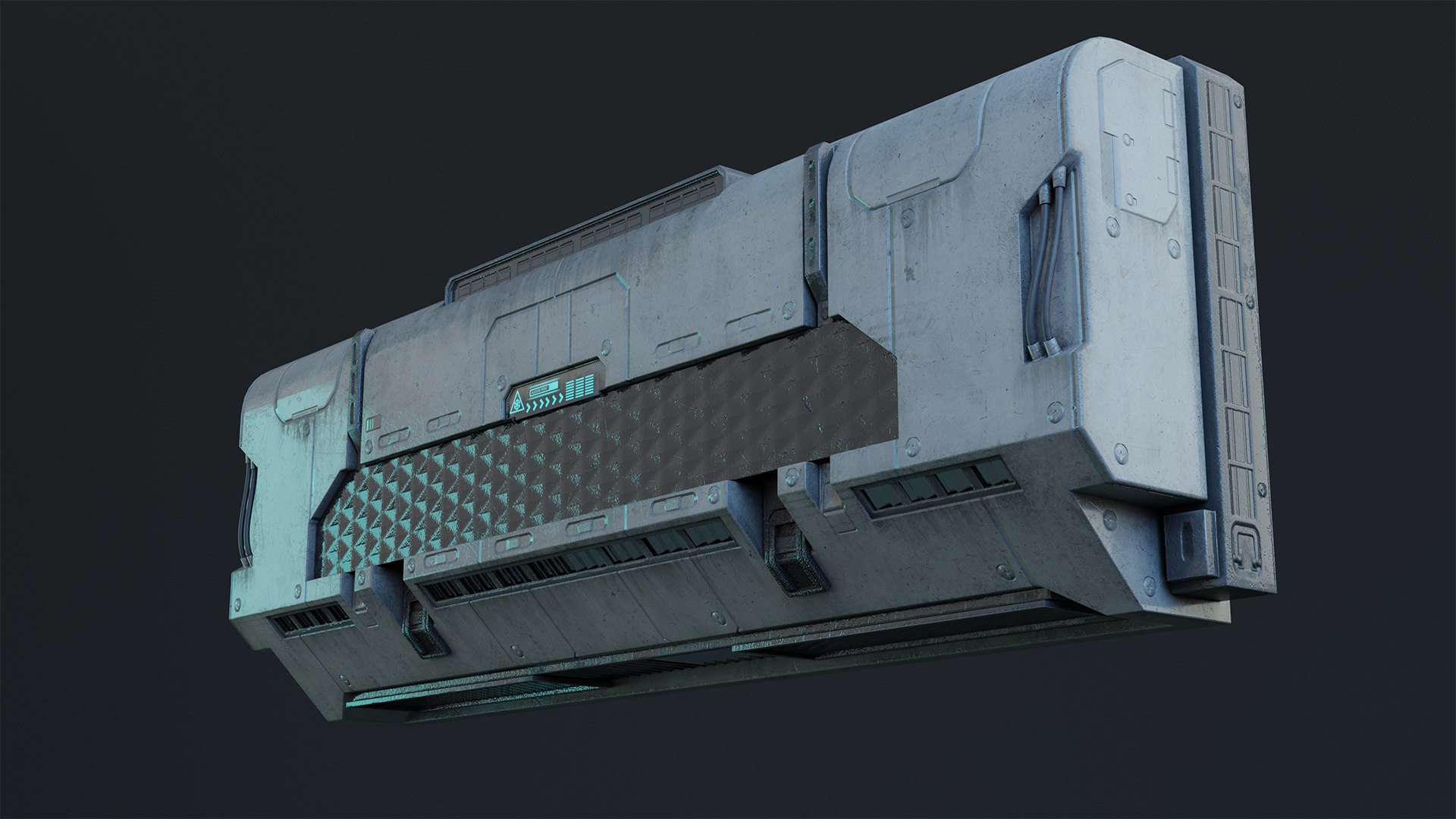 3D Cyberpunk AC Unit A - TurboSquid 2074303