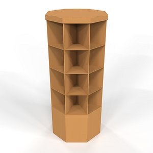 Point of Sale Cardboard Display Stand 3D model
