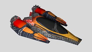 Futuristic Space Ship 1 model
