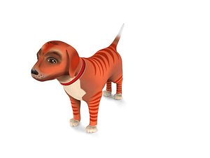 3D Cartoon Puppy Dog