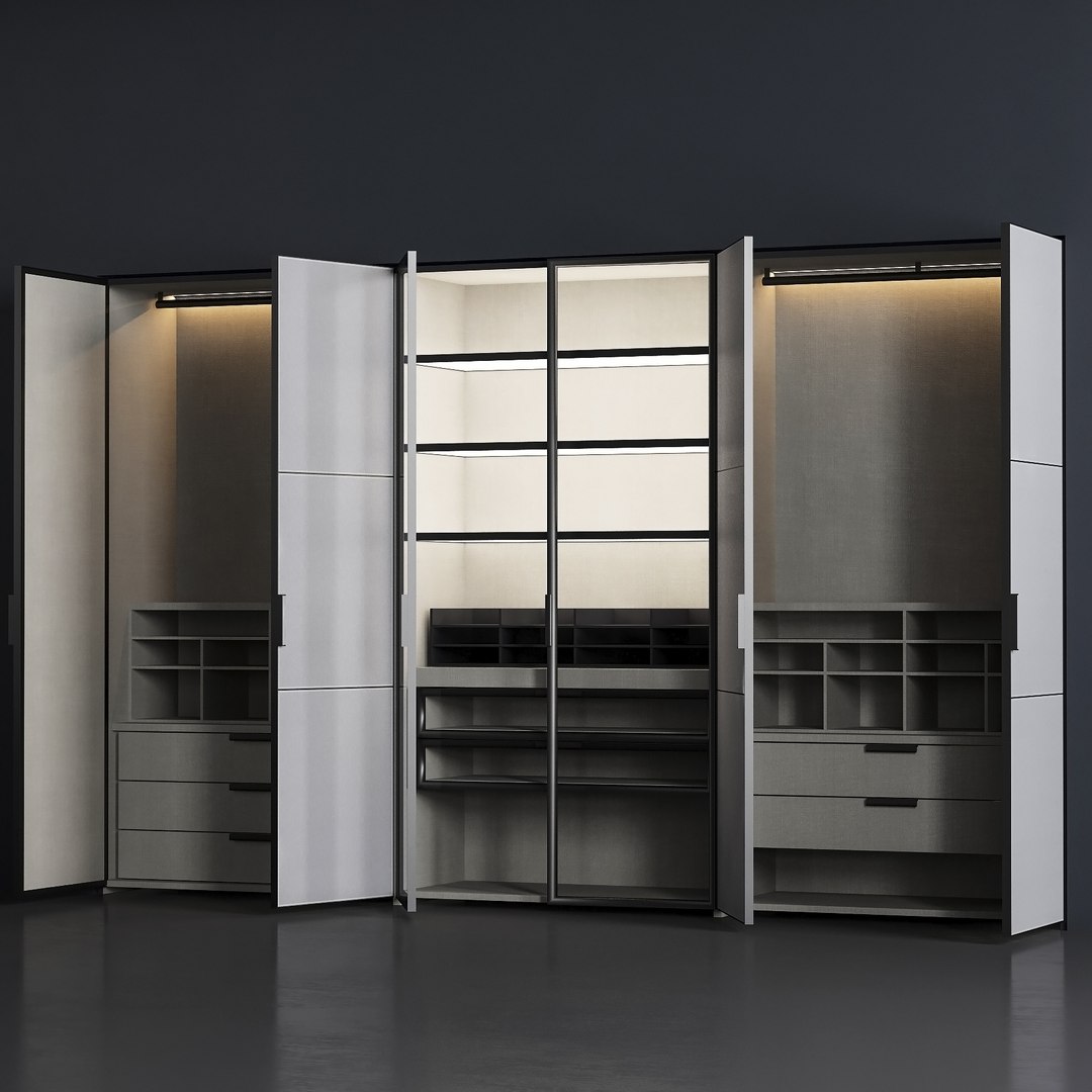 3D Wardrobe Molteni Master - TurboSquid 1411827