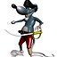 Pirate Rat Jack Sparrow Rigged