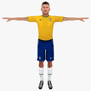 Brazil soccer player - rigged