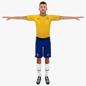 Brazil soccer player - rigged