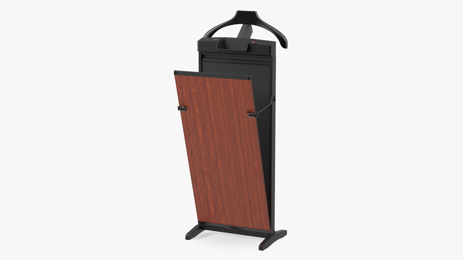 Trouser Press Dark Wood Trim Open 3D model preview