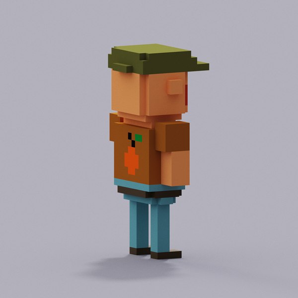 Free 3D Voxel man - TurboSquid 1809157