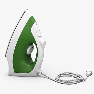 3D Steam Iron Green model