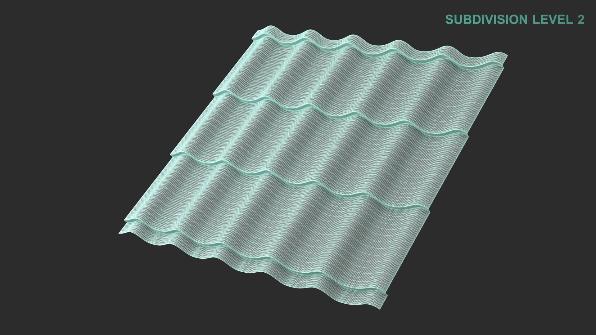 Roof Tile 3D model https://p.turbosquid.com/ts-thumb/T5/LusyHY/i0/wireframe0001/jpg/1637765036/1920x1080/fit_q87/517c0be9c514fa2189484fecde21932b3a17c74a/wireframe0001.jpg