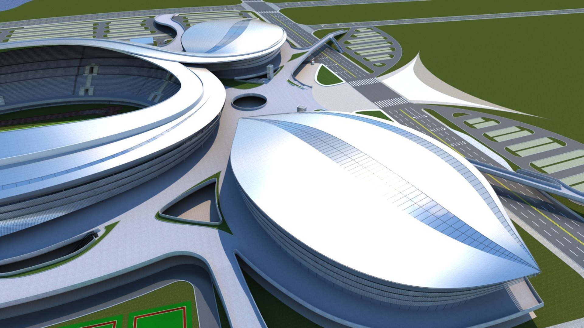 3D Model Stadium 6 - TurboSquid 2074893