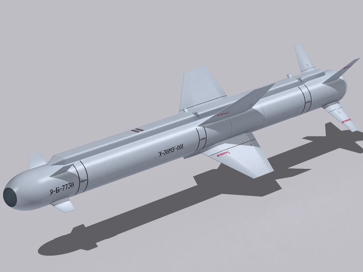 missiles kh-38me 3d 3ds