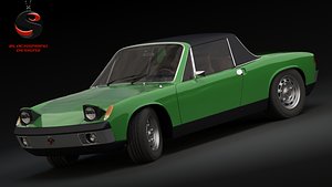 porsche 914-6 gt 1969 3d max