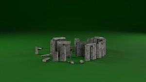 Low-Poly Stonehenge model