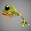 cartoon frog 3D
