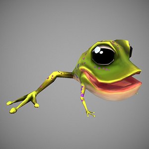 cartoon frog 3D