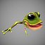 cartoon frog 3D