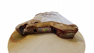 3D Abandonned WW2 German Bunker model
