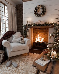 Christmas Home - Cozy Nook Blender Scene