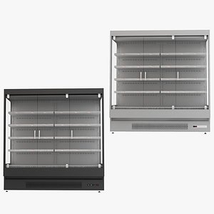 3D Freezer Display Black White Collection model