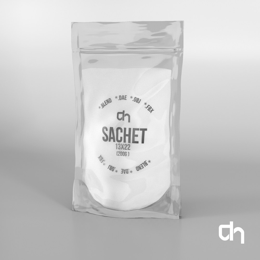 3D Sachet 13x22cm 200 Grams | 1144001 | TurboSquid