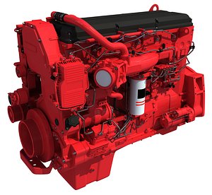 Truck Engine 3D Model