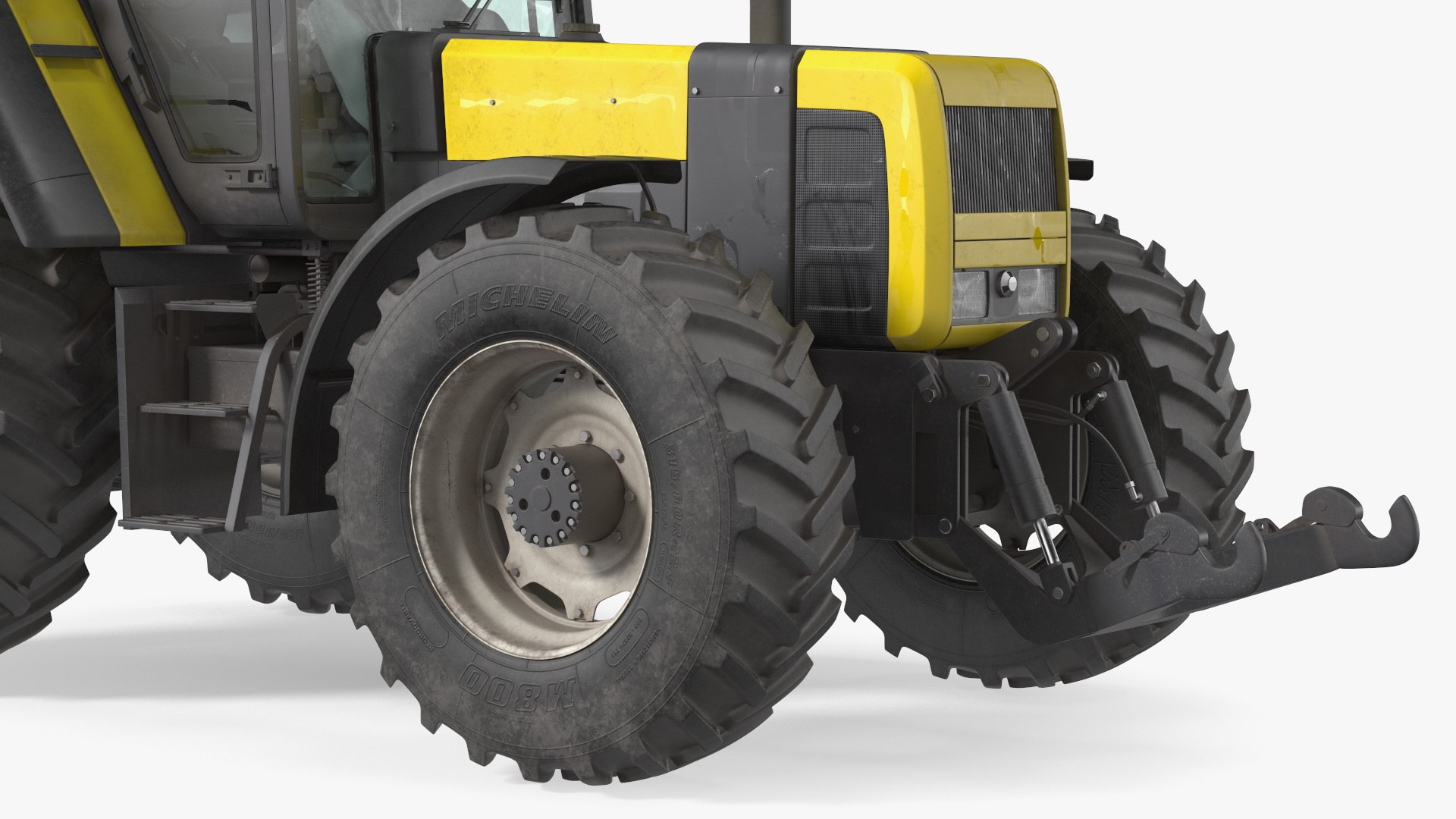 3D Wheel Tractor Dirty Rigged - TurboSquid 1891335