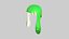 Inkling Hair 03 Green - Splatoon Character Design